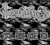 Lemmings title screen for GameBoy